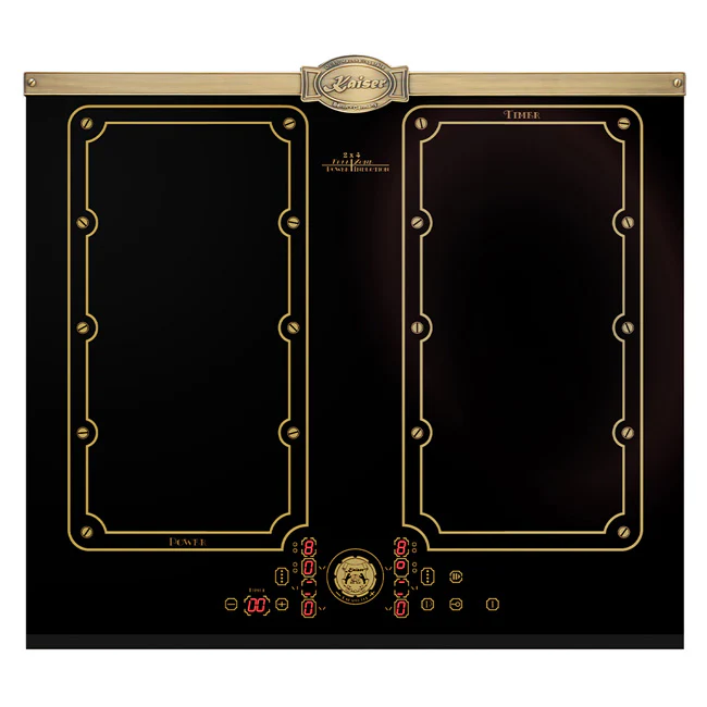 Art Deco 45cm Electric Oven & 58cm Free Zone induction Hob (Black) - Image 10