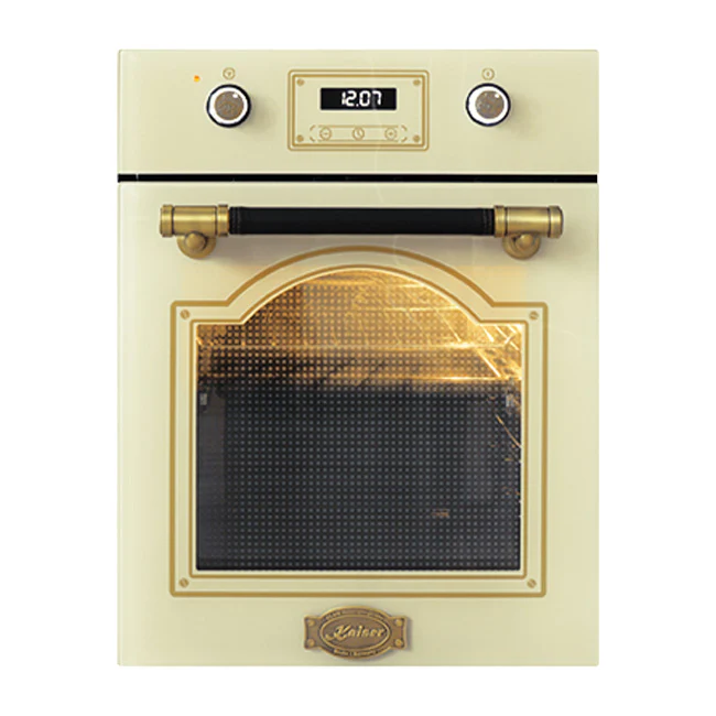 Art Deco 45cm Electric Oven & 59cm Induction Hob (Ivory) - Image 2