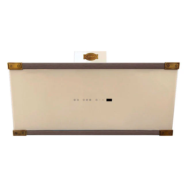 Art Deco 45cm Electric Oven & 90cm Cooker Hood (Ivory) - Image 8