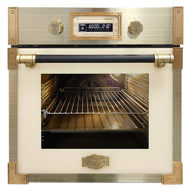 Art Deco 60cm Electric Oven & Downdraft Induction Hob Bundle (Ivory) - Image 2