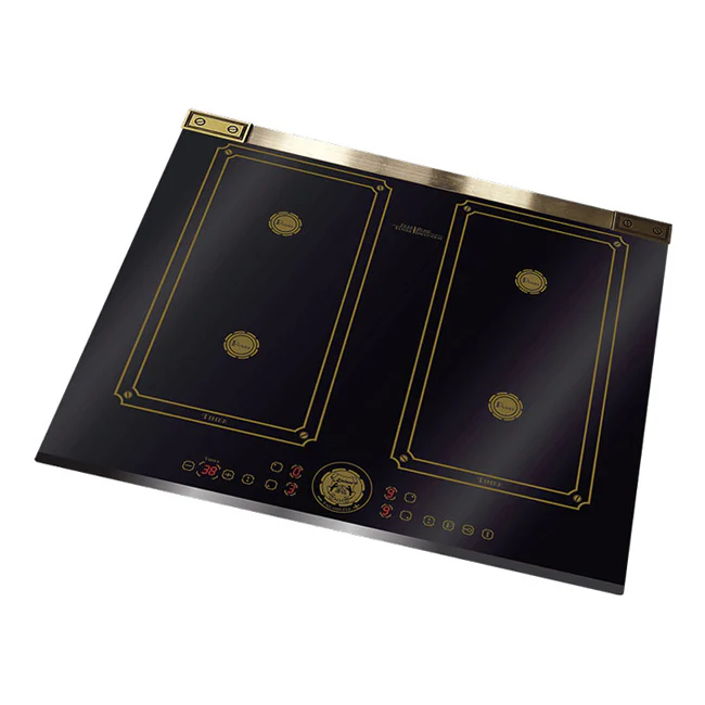 Art Deco Induction Hob & Chimney Hood Bundle (Black) - Image 3
