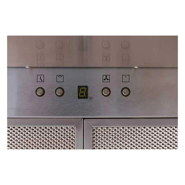 Avantgarde Pro 110cm Built-In Ceiling Island Cooker Hood (Steel) - Image 3