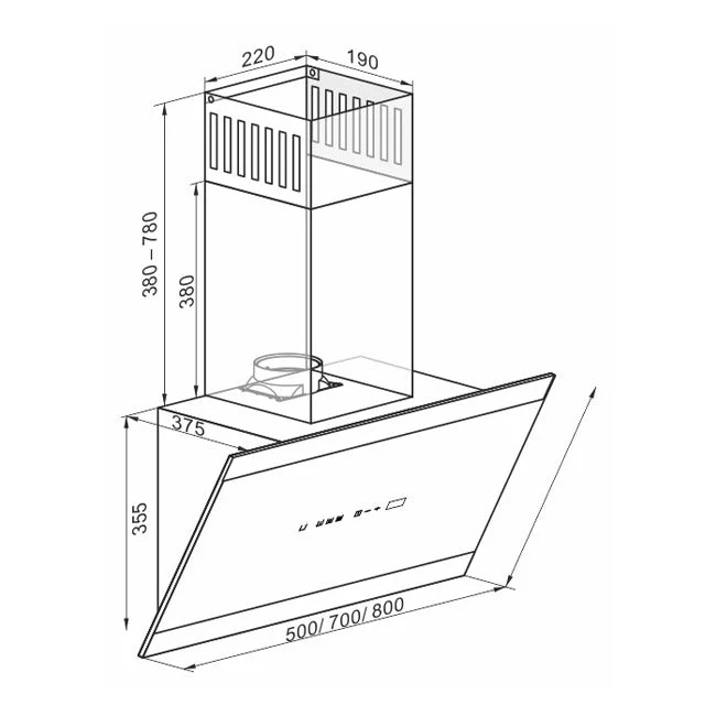 Avantgarde Pro 50cm Cooker Hood - Image 8