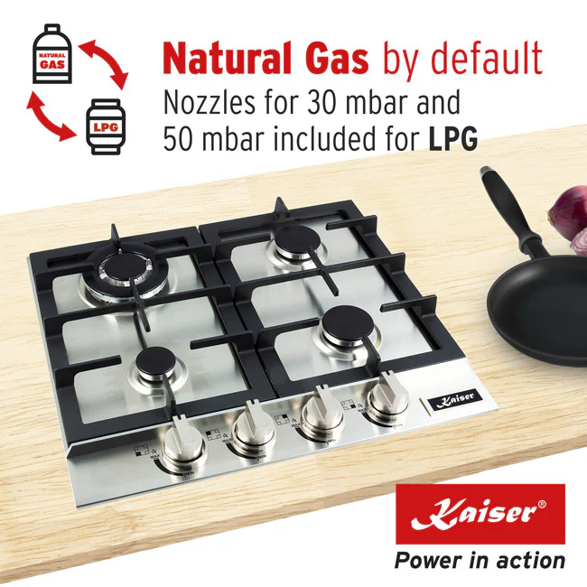 Avantgarde Pro 58cm Gas Hob (Stainless Steel) - Image 4