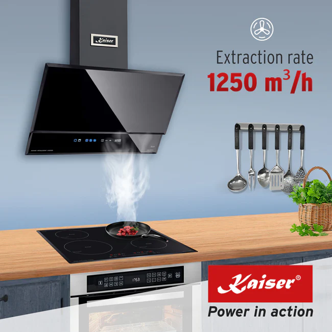Avantgarde Pro 60cm Cooker Hood (Black) - Image 4