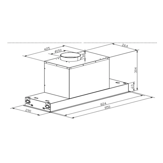 Avantgarde Pro 90cm Gas Oven & Built In Cooker Hood - Image 15