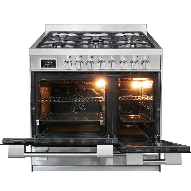 Avantgarde Pro Double Cavity Range Cooker & 90cm Hood Bundle (Stainless Steel) - Image 4