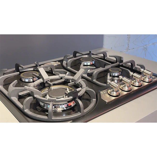 Empire 4 Burner Gas Hob & 60cm Cooker Hood Bundle (Black Silver) - Image 7
