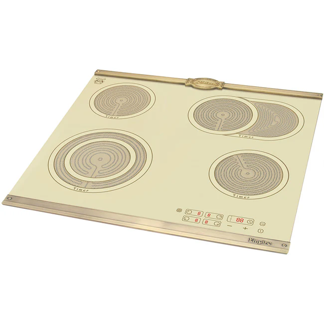 Empire 58cm Ivory Glass Ceramic Hob (Ivory) - Image 2