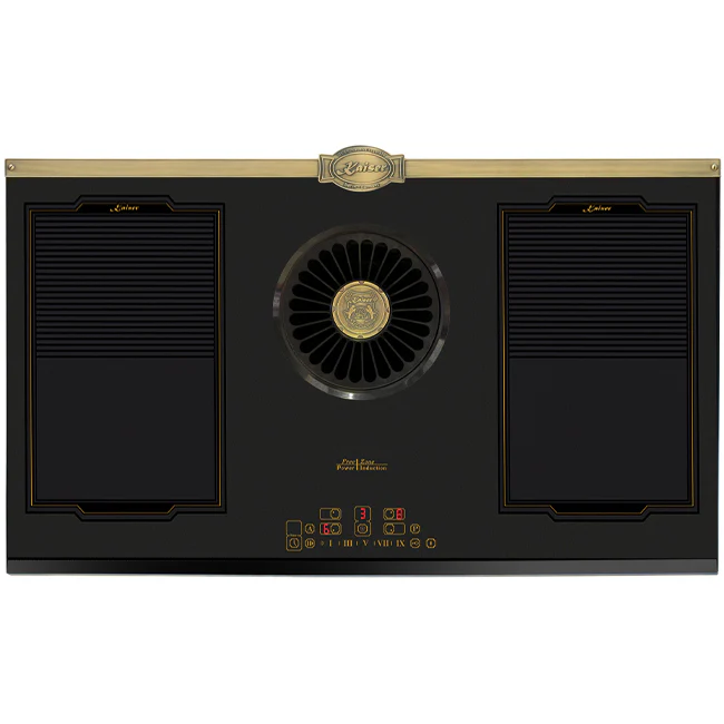 Empire 60cm Electric Oven & 90cm Downdraft Induction Hob (Bordeaux Red) - Image 11
