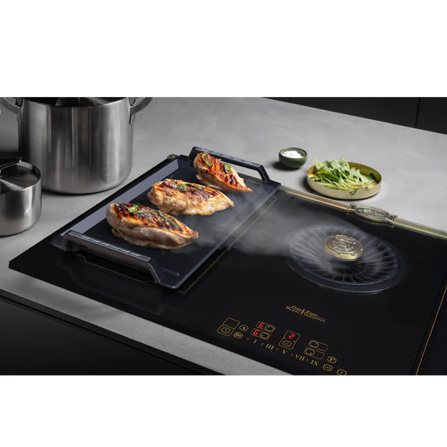 Empire 60cm Electric Oven & 90cm Downdraft Induction Hob (Ivory) - Image 16