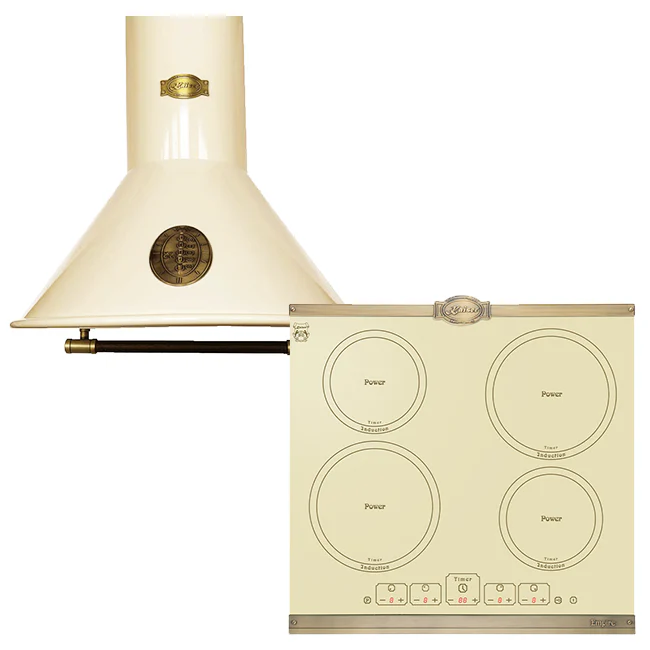 Empire 60cm Induction Hob & Cooker Hood Bundle (Ivory)