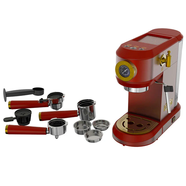 Empire 900W Microwave, Coffee Machine, Toaster & Kettle Bundle (Red) - Image 7