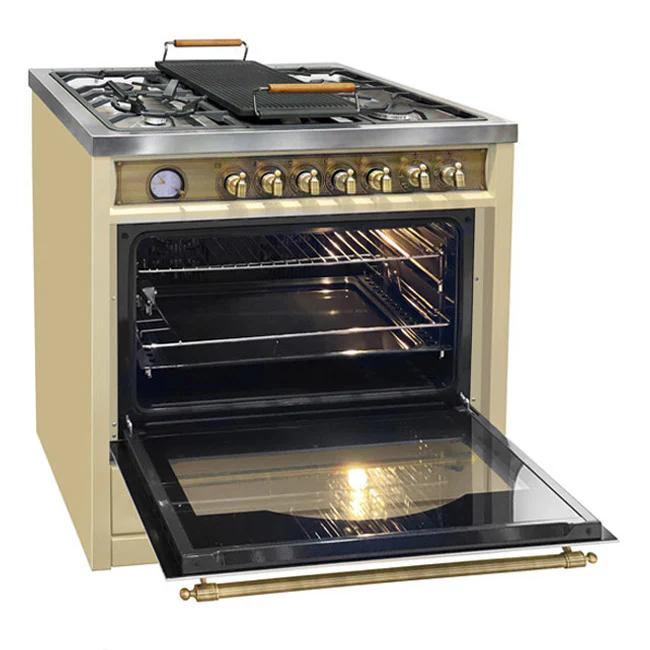 Empire 90cm Dual Fuel Range Cooker (Ivory) - Image 3