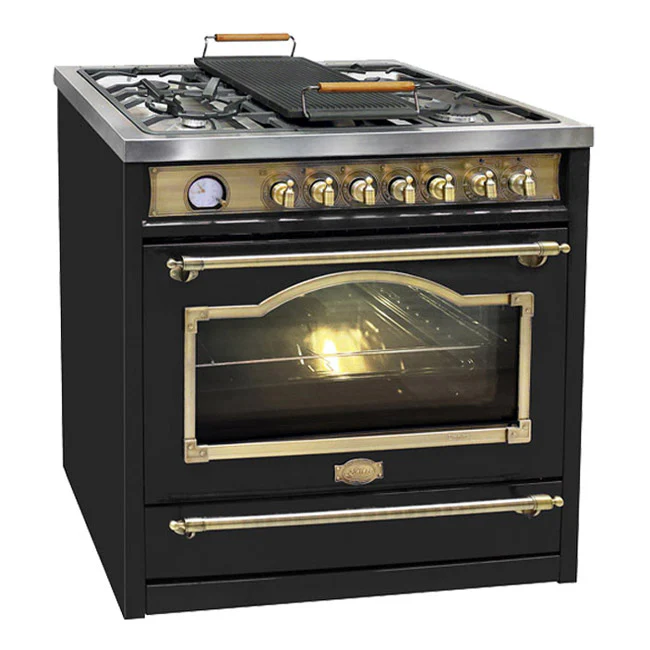 Empire Dual Fuel Range Cooker & 90cm Hood Bundle (Black) - Image 5