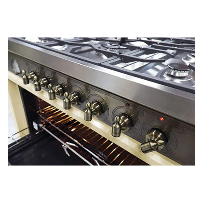 Empire Dual Fuel Range Cooker & 90cm Hood Bundle (Ivory) - Image 7