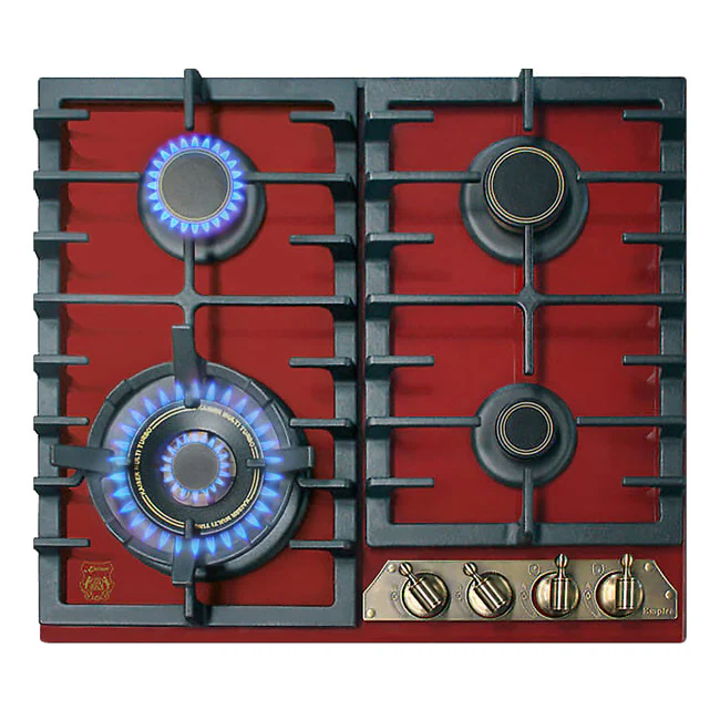 Empire Electric Oven & 4 Burner Gas Hob Bundle (Bordeaux Red) - Image 6