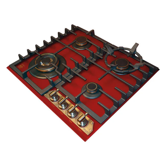 Empire Electric Oven & 4 Burner Gas Hob Bundle (Bordeaux Red) - Image 7