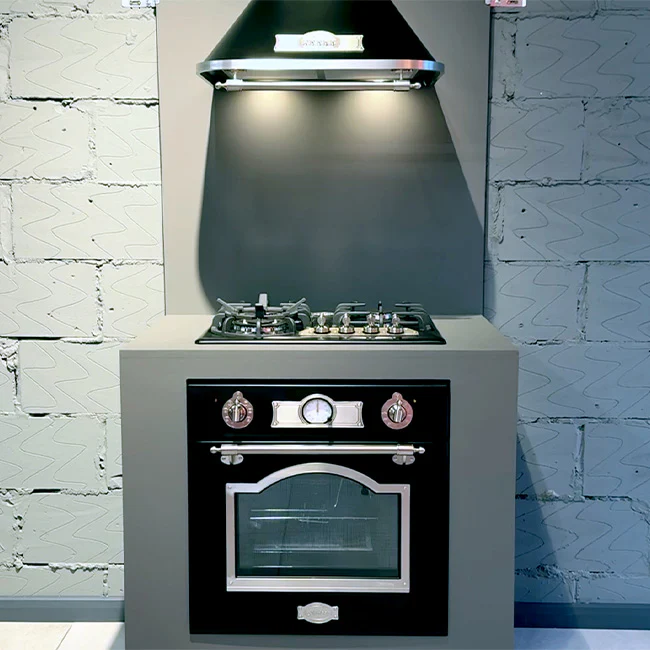 Empire Electric Oven, Gas Hob & Cooker Hood Bundle (Black Silver) - Image 6