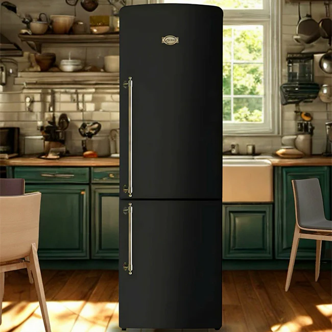 Empire Slim 60cm Fridge Freezer (Bordeaux Red) - Image 8