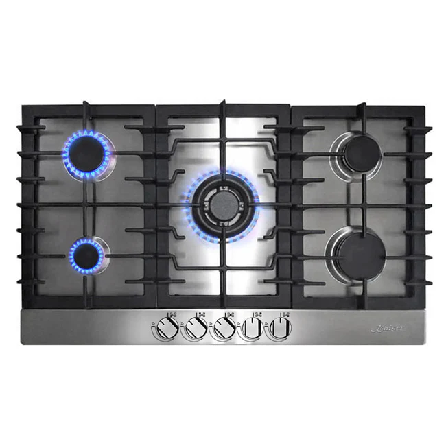 Grand Chef 86cm Gas Hob (Stainless Steel) - Image 2