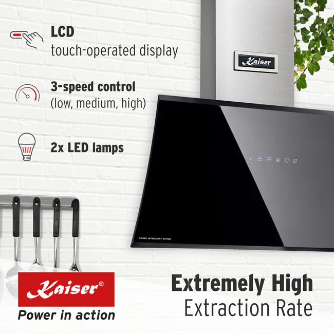 Grand Chef Gas Oven & 60cm Pro Touch Cooker Hood (Black) - Image 15