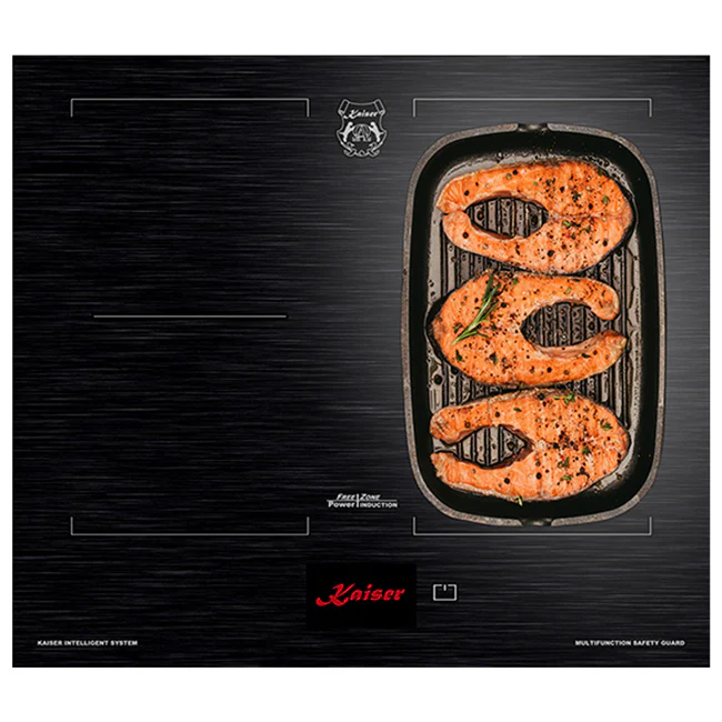 La Perle Noire Electric Oven, 59cm Induction Hob & Cooker Hood Bundle (Black Moire) - Image 10