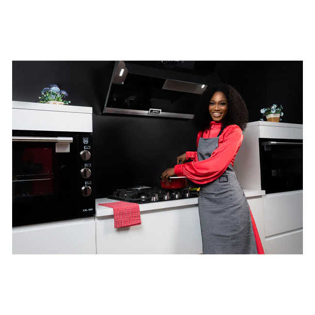 La Perle Noire Electric Oven, 77cm Induction Hob & Cooker Hood Bundle (Black Moire) - Image 19