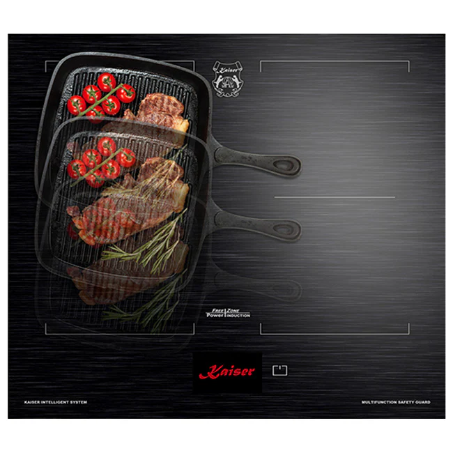 La Perle Noire Steam Oven, 59cm Induction Hob & Cooker Hood Bundle (Black Moire) - Image 15